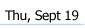 Thu, Sep 19